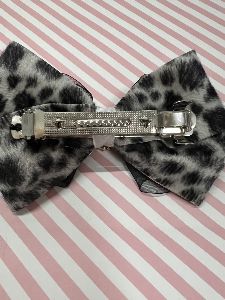 【2025年12月新作】ユキヒョウ柄ヘアアクセサリー7種<バレッタ>