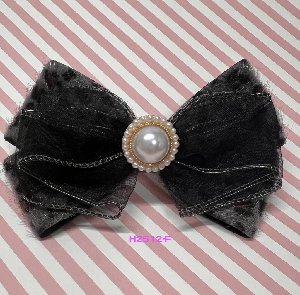 【2025年12月新作】ユキヒョウ柄ヘアアクセサリー7種<バレッタ>