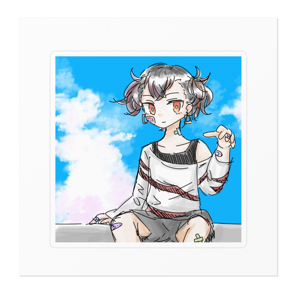 君と過ごした夏のステッカー