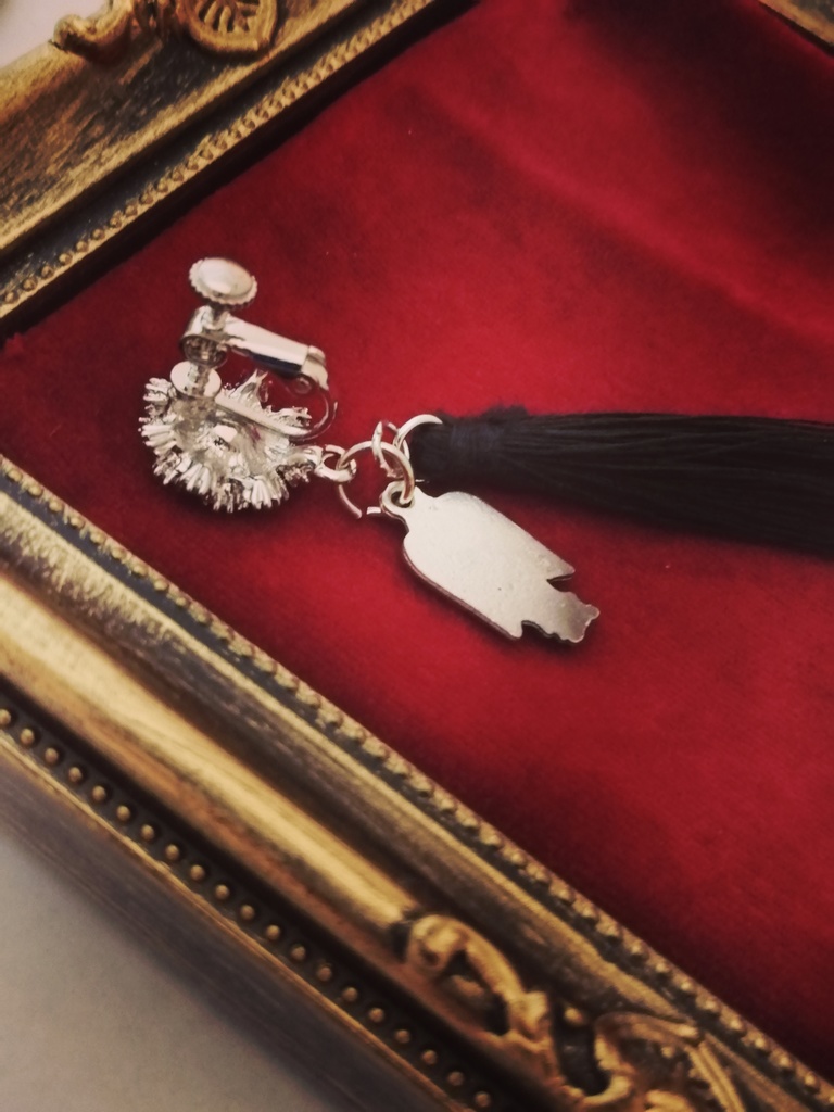 天使 ガブリエルのお守り ロングタッセルイヤリング