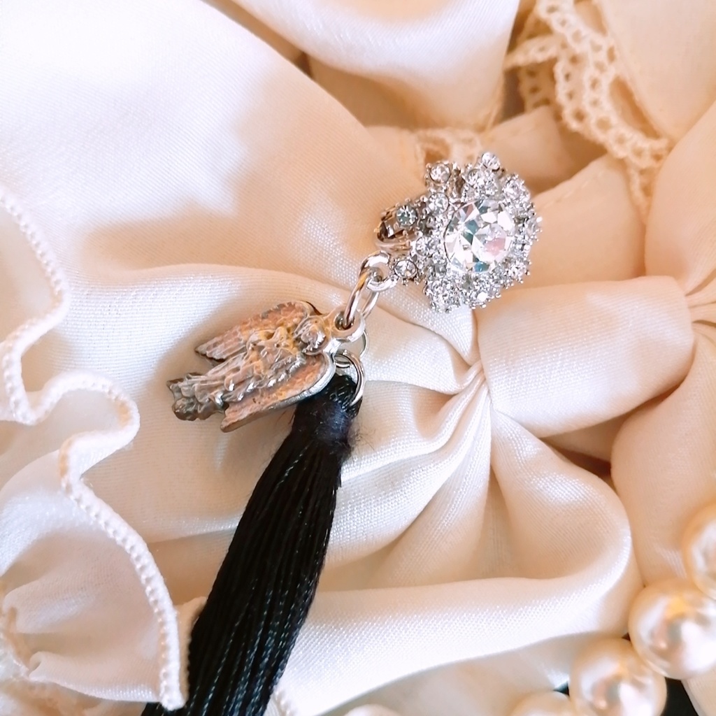 天使 ガブリエルのお守り ロングタッセルイヤリング