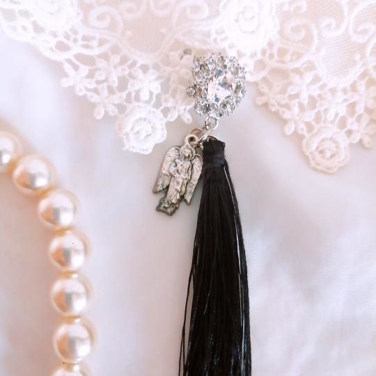 天使 ガブリエルのお守り ロングタッセルイヤリング