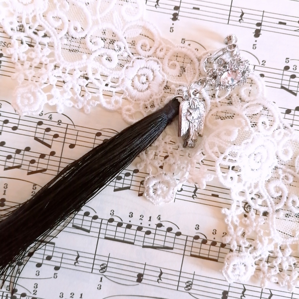 天使 ガブリエルのお守り ロングタッセルイヤリング