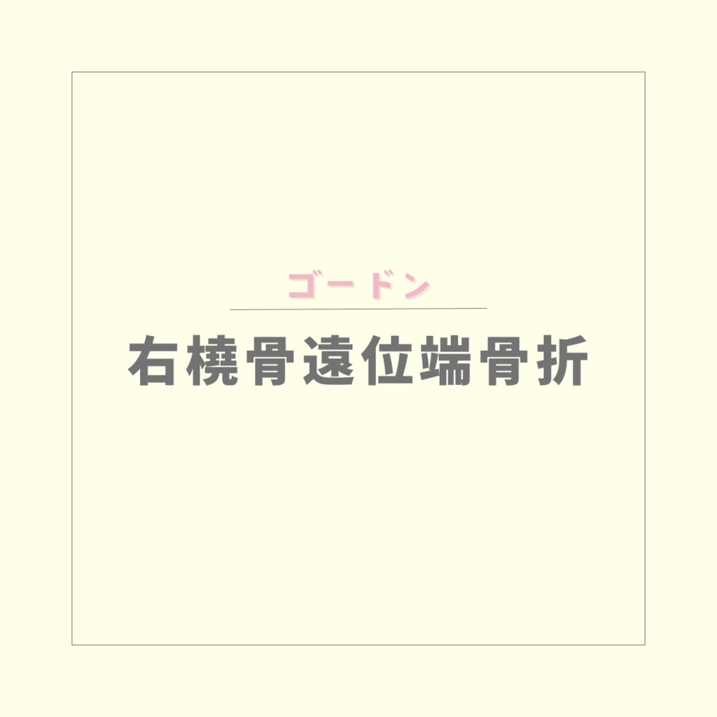【ゴードン】右橈骨遠位端骨折のアセスメント【PDF】