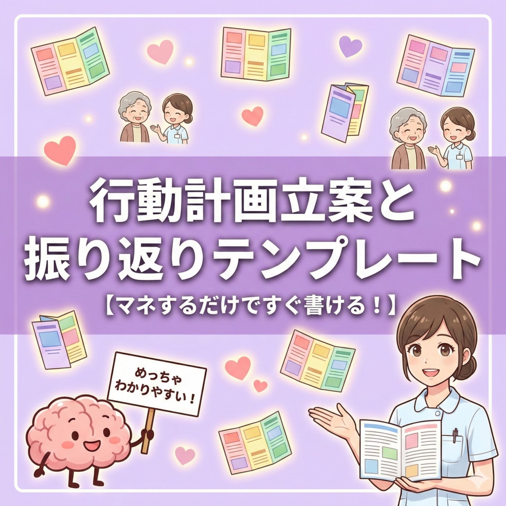 【行動計画】立案と振り返りテンプレート【PDF】