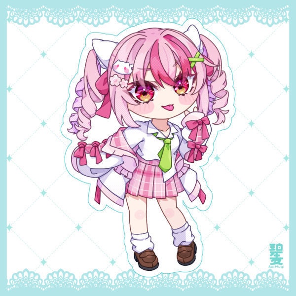 ももぬこ アクリルキーホルダー