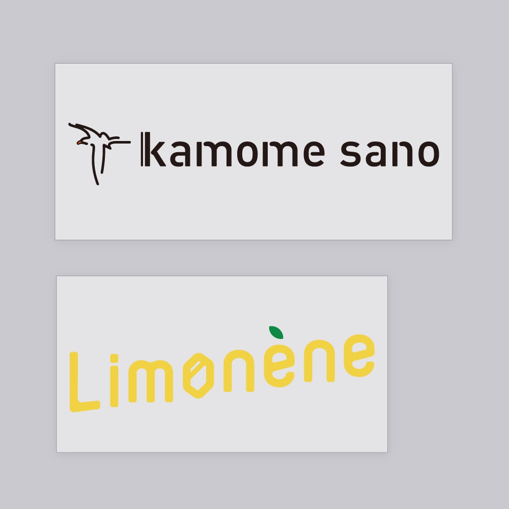 kamome sano / Limonène 透明ロゴステッカーセット