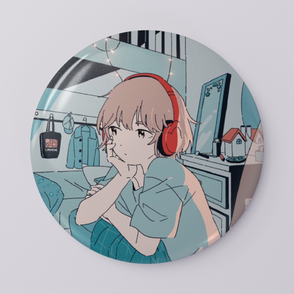 缶バッジ【pop music】