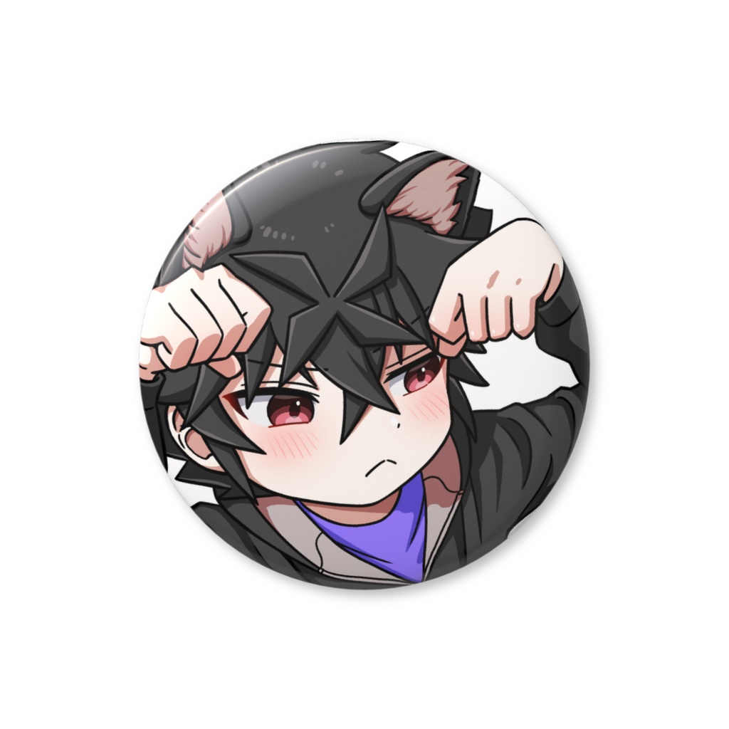 猫黒缶バッジ！