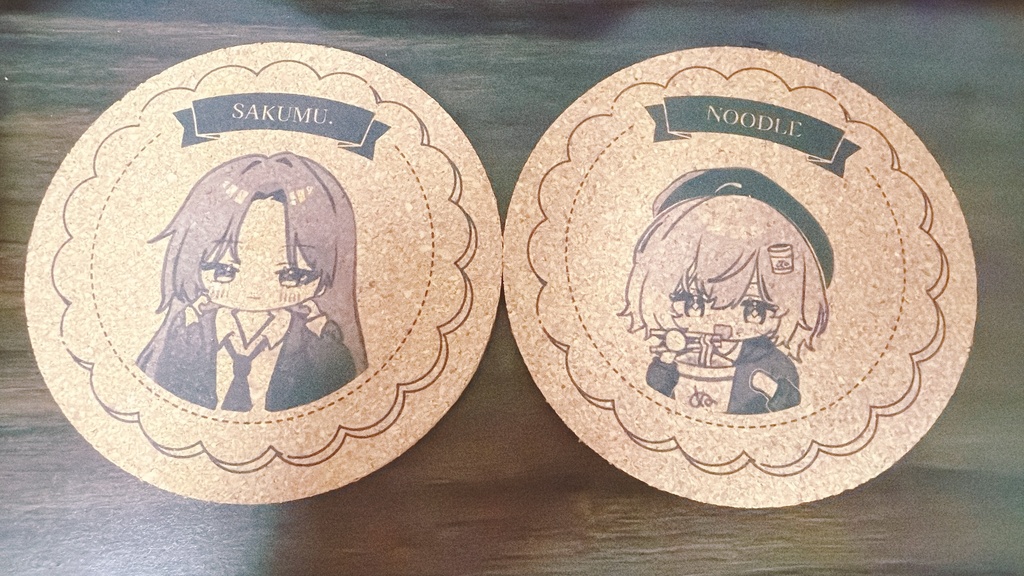 【リアルグッズ】ぬーどる/さくむ アクリルキーホルダー&コースター