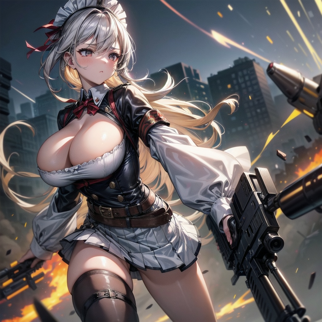 【AIイラスト集】武装メイド戦記　Warrior Lace: Tales of the Battle-Clad Maid