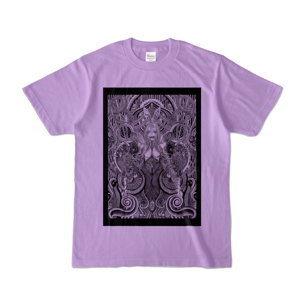 【Reto】Rabbit -Tシャツ -色- ライトパープル- 正面プリント　/  [Reto] Rabbit -T-shirt -Color-Light purple-Front print