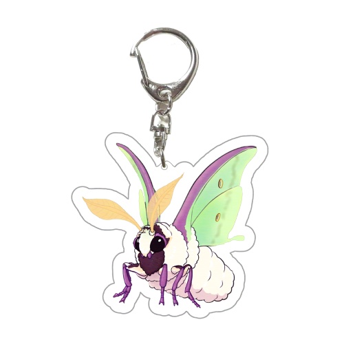 オオミズアオ　　アクリルキーホルダー