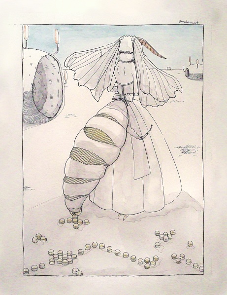 キャンバスプリント② 蛾神