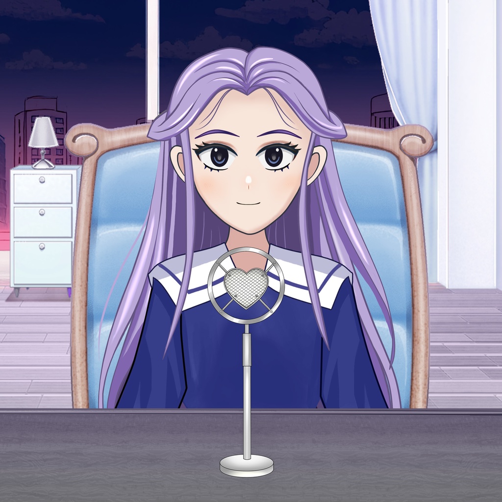 Retro Microphone VTuber Asset