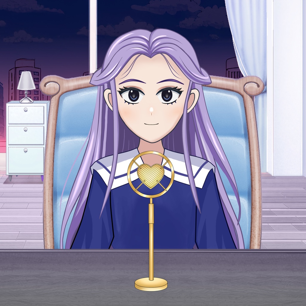 Retro Microphone VTuber Asset