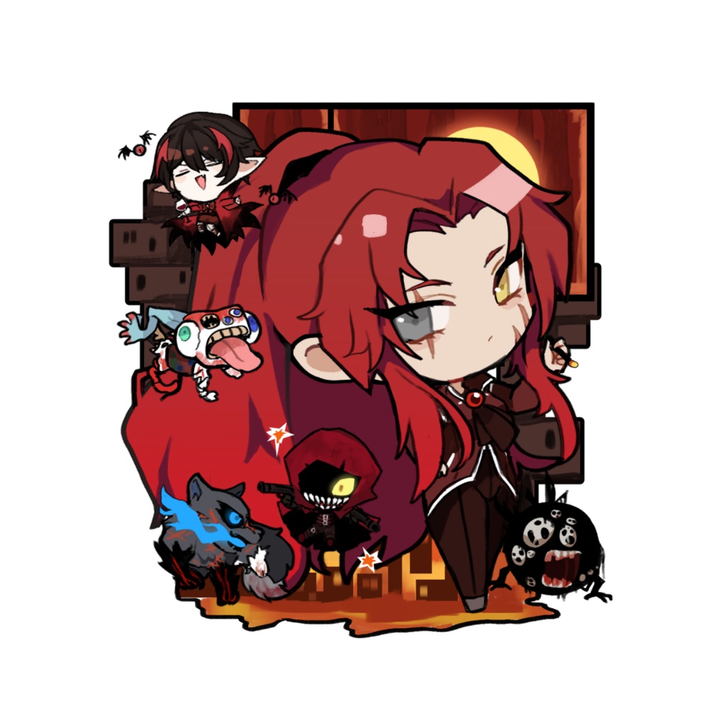 簡易再販 指定司書+幻想体アクリルキーホルダー ~briah~