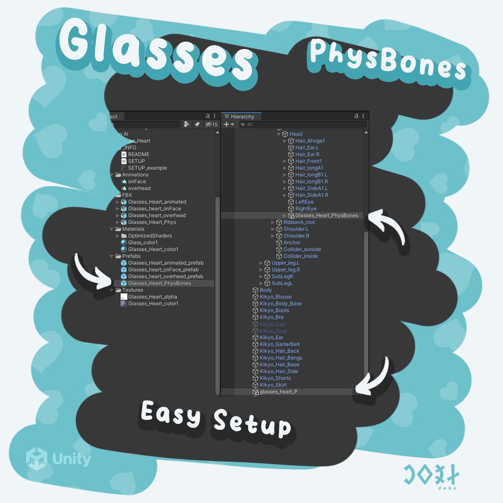 Glasses - Heart - メガネ - ハート