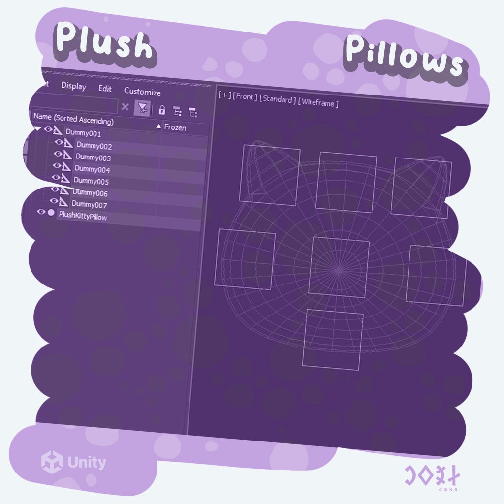 Plush Kitty Pillows (dynamic) - キティちゃんのぬいぐるみピロー