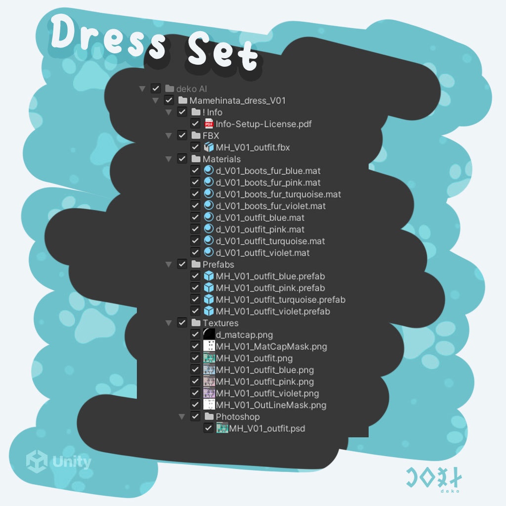 Dress Set - ドレスセット- Mamehinata