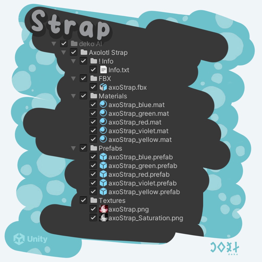 Axolotl Strap - アクソロトルストラップ