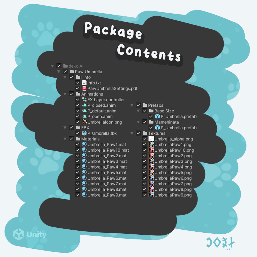 Paw Umbrella - 肉球サンシェード