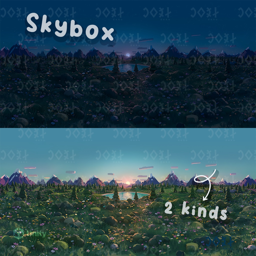 Poly Skybox - ポリゴン風景