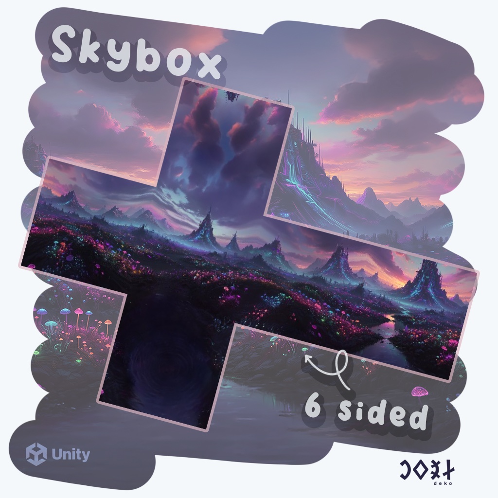 Cyber-Fantasy Landscape - Skybox - サイバー幻想景