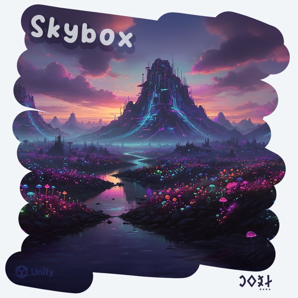 Cyber-Fantasy Landscape - Skybox - サイバー幻想景
