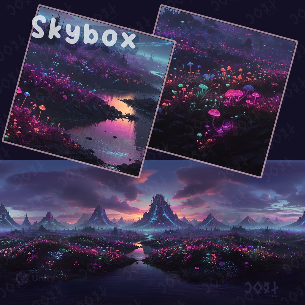 Cyber-Fantasy Landscape - Skybox - サイバー幻想景