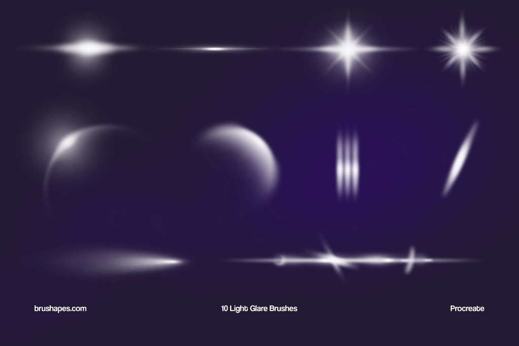 Light Leaks and Glow Procreate Brushes