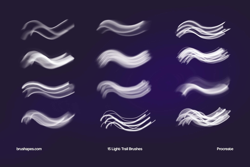 Light Leaks and Glow Procreate Brushes