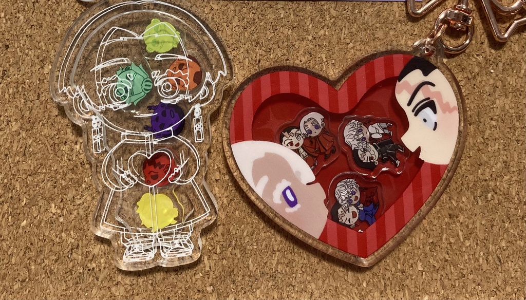 【未開封】ChroNoiR シャカシャカアクリルキーホルダー 高崎ぼすこ先生×COLLABOCAFEHONPO BLANC 2025 シャカシャカ