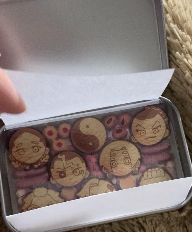 クッキー缶風フレークシール