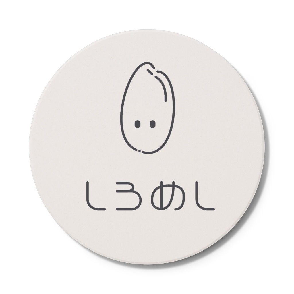 shiromeshi_coaster_White
