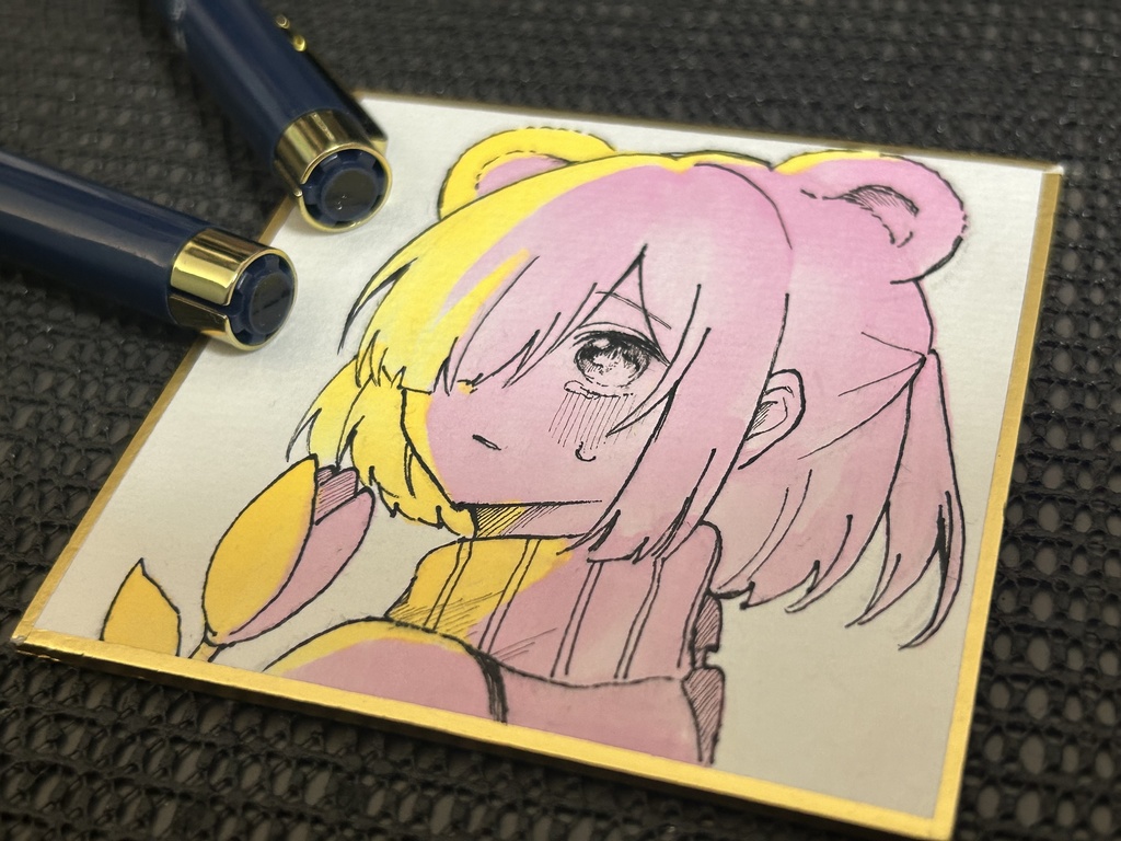 ミニ原画　くま