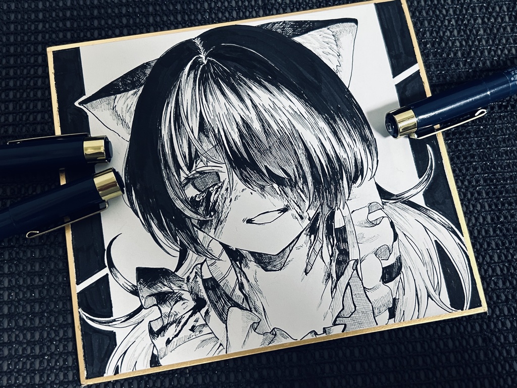 原画色紙「あは、」