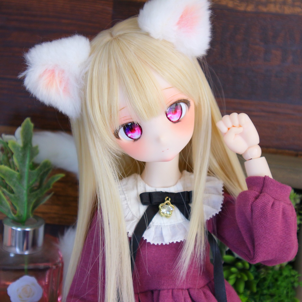 DDH-27 カスタムヘッド セミホワイト肌+ディーラー様製アイ付