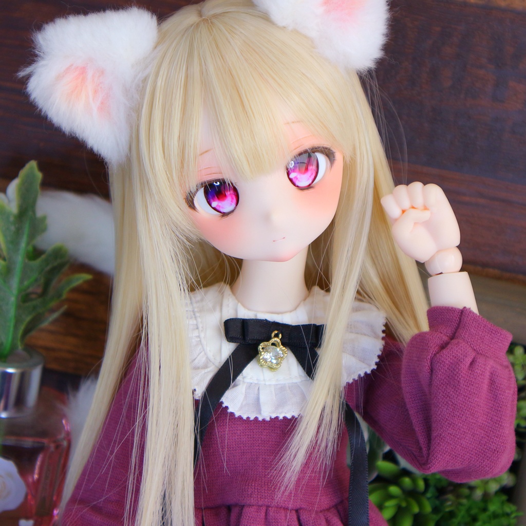 DDH-27 カスタムヘッド セミホワイト肌+ディーラー様製アイ付