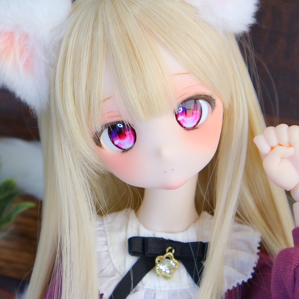 DDH-27 カスタムヘッド セミホワイト肌+ディーラー様製アイ付