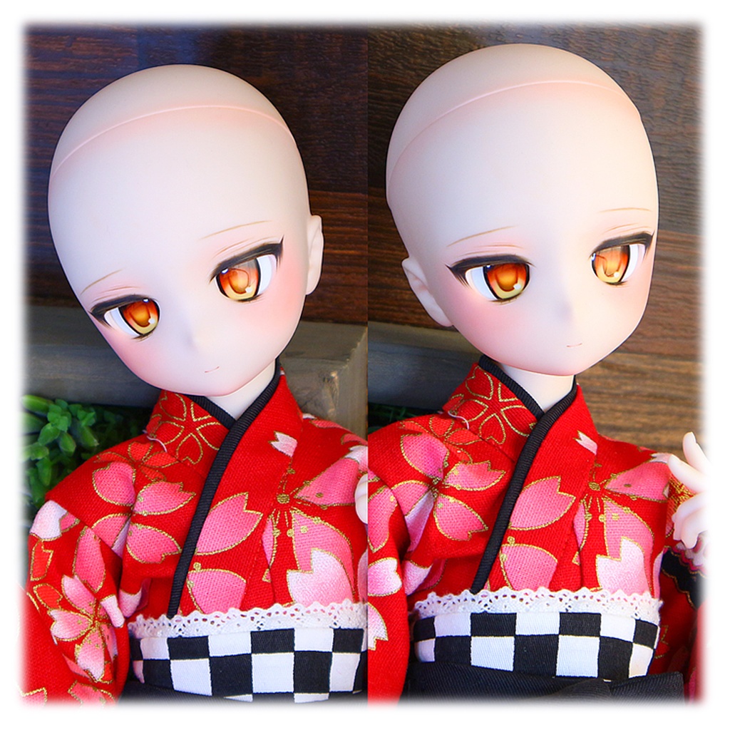 DDH-29 カスタムヘッド セミホワイト肌+ディーラー様製アイ付