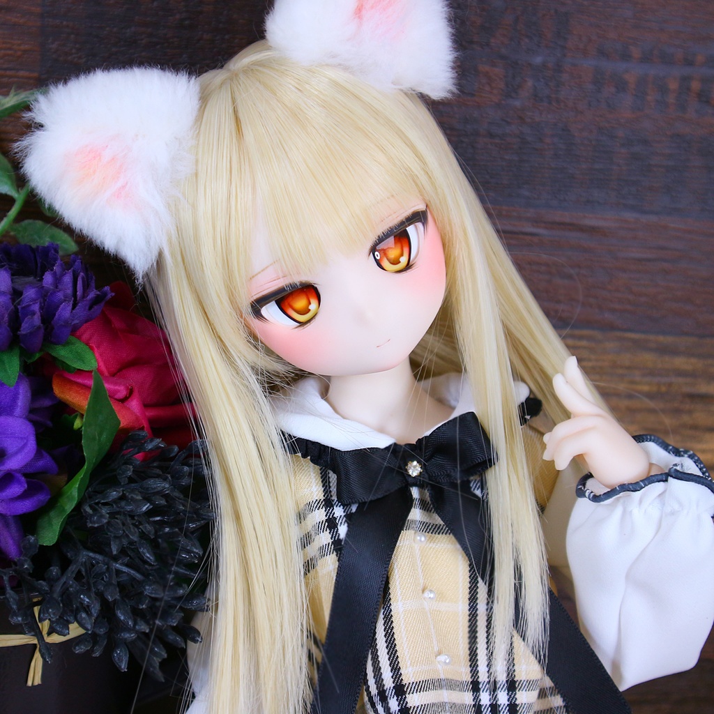 DDH-29 カスタムヘッド セミホワイト肌+ディーラー様製アイ付