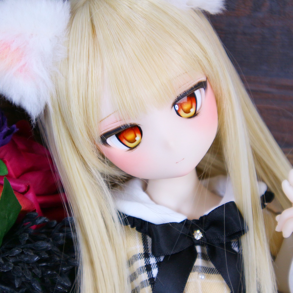 DDH-29 カスタムヘッド セミホワイト肌+ディーラー様製アイ付