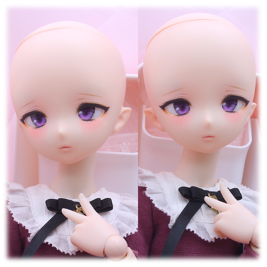 1/4ドールヘッド imomodoll MIKO カスタムヘッド セミホワイト肌+ディーラー様製アイ