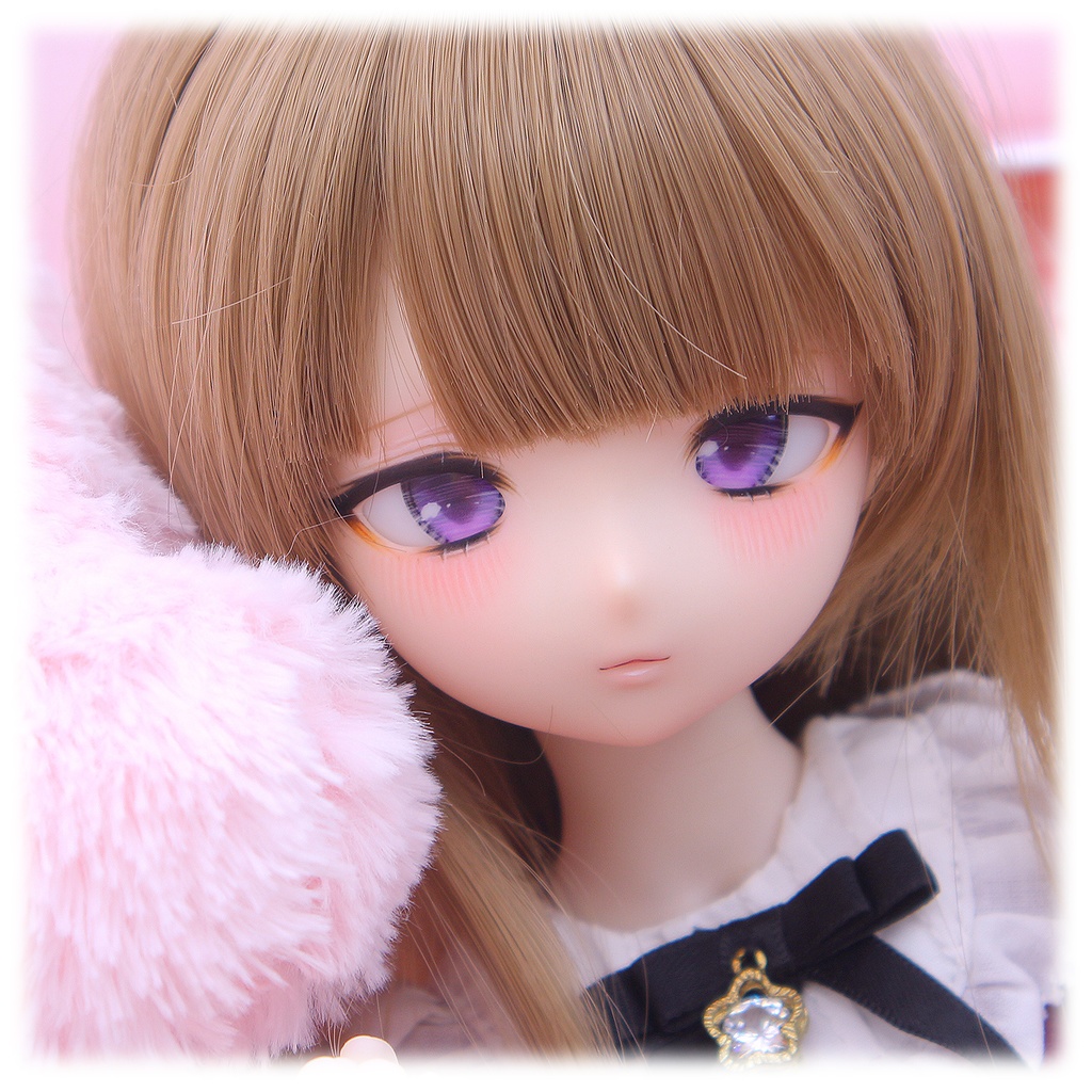 1/4ドールヘッド imomodoll MIKO カスタムヘッド セミホワイト肌+ディーラー様製アイ