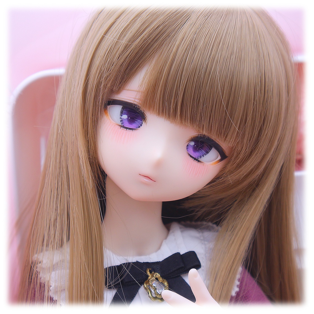 1/4ドールヘッド imomodoll MIKO カスタムヘッド セミホワイト肌+ディーラー様製アイ