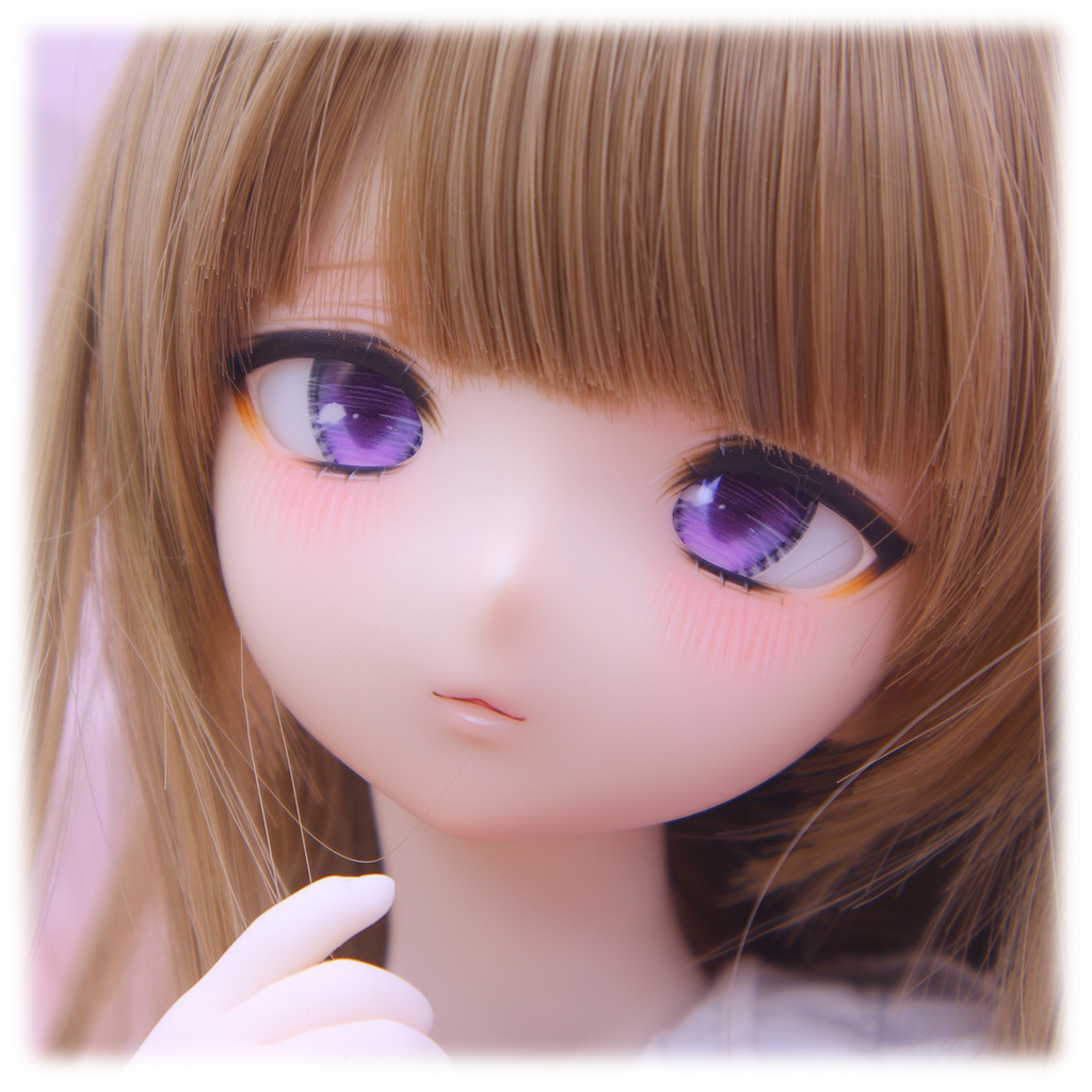 1/4ドールヘッド imomodoll MIKO カスタムヘッド セミホワイト肌+ディーラー様製アイ