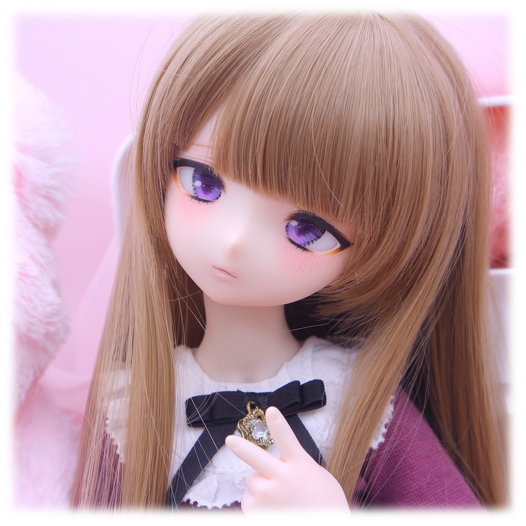 1/4ドールヘッド imomodoll MIKO カスタムヘッド セミホワイト肌+ディーラー様製アイ