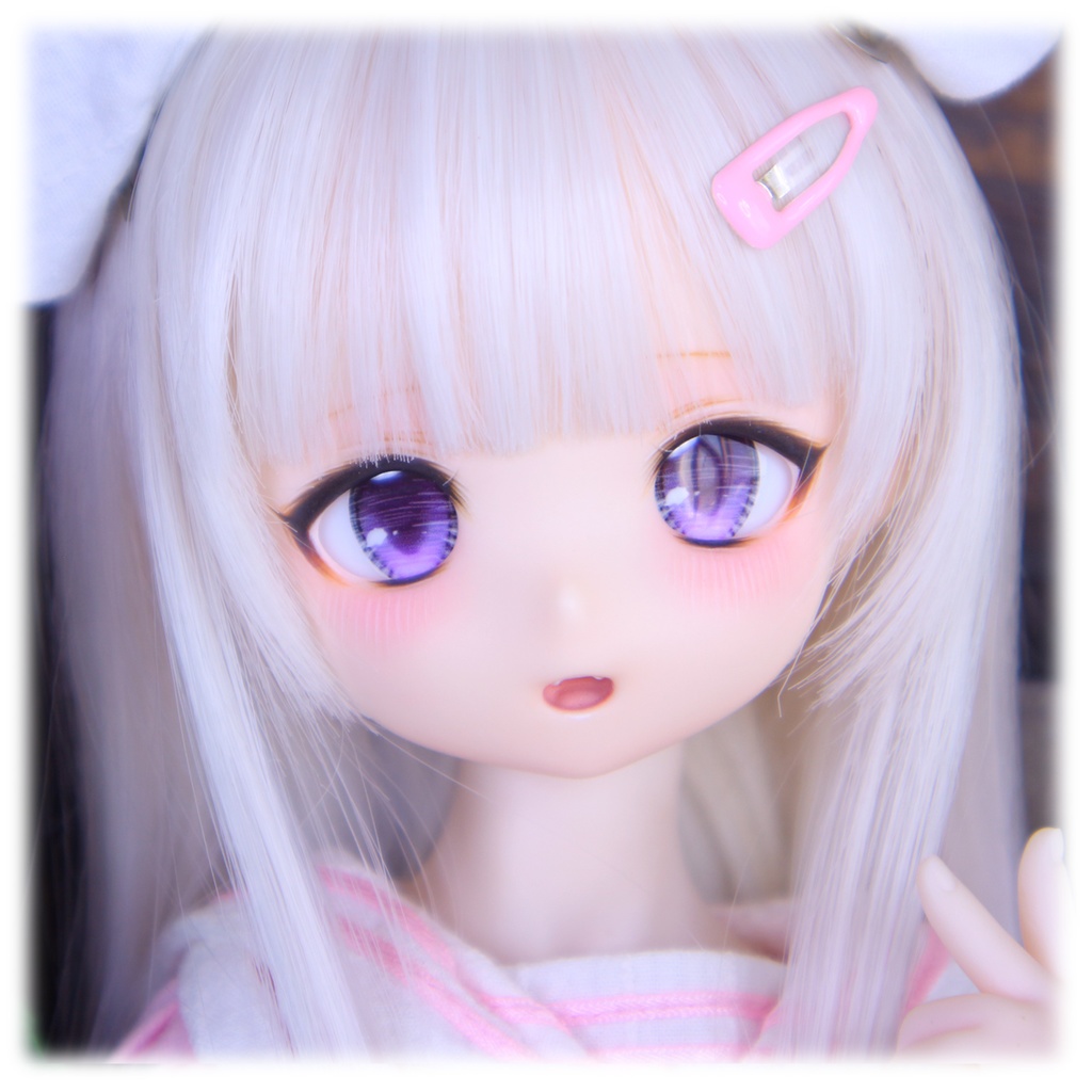 1/4ドールヘッド imomodoll RUBY-A カスタムヘッド セミホワイト肌+ディーラー様製アイ