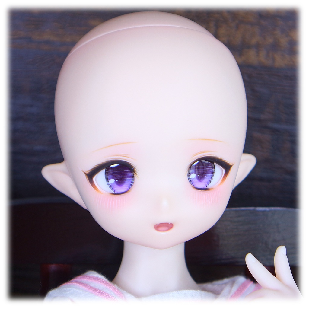 1/4ドールヘッド imomodoll RUBY-A カスタムヘッド セミホワイト肌+ディーラー様製アイ